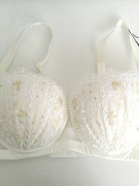 NWT UNDERSTANCE EMBROIDERY BALCONETTE BRA Sz-36C